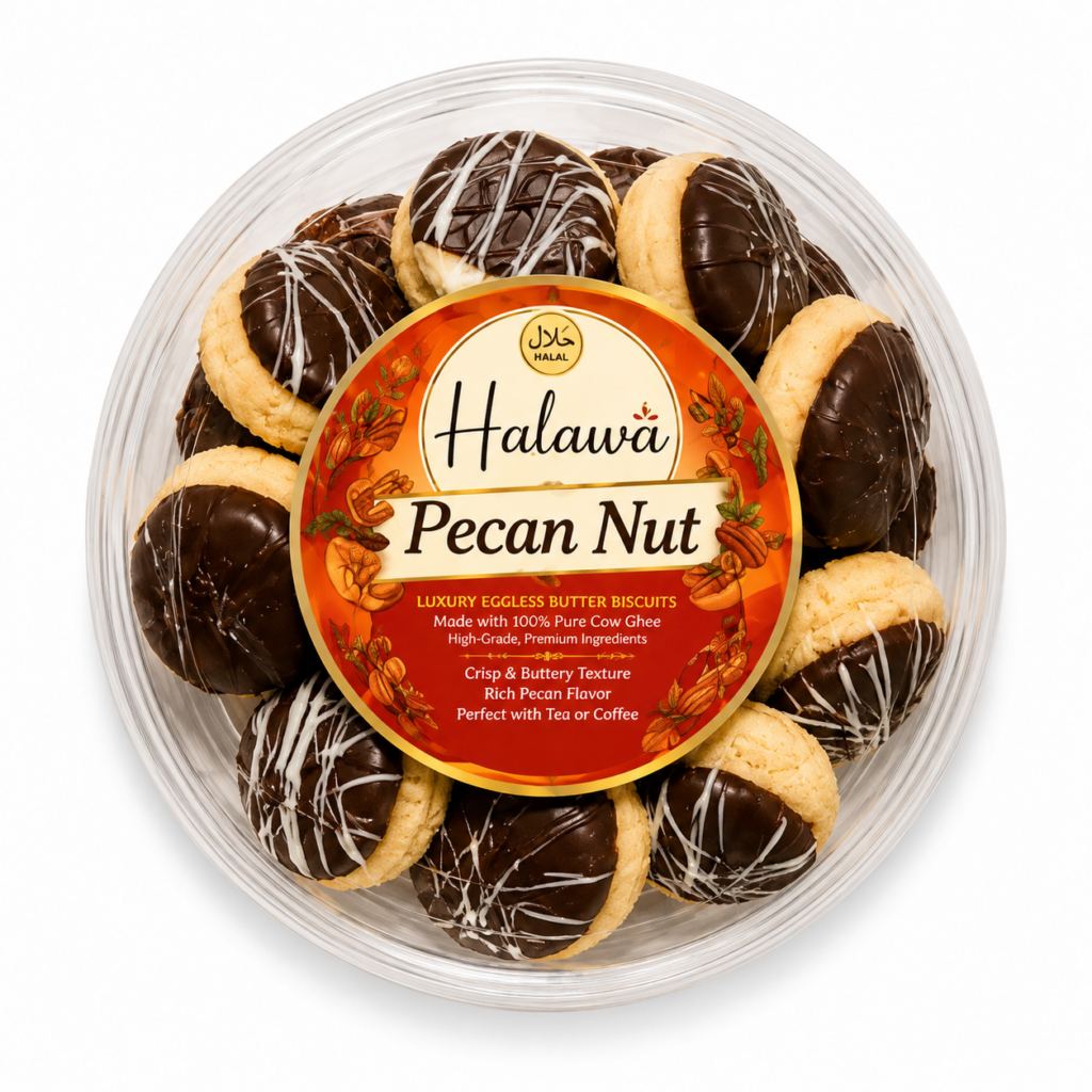 Pecan Nut Luxury Eggless Butter Biscuits (400g)