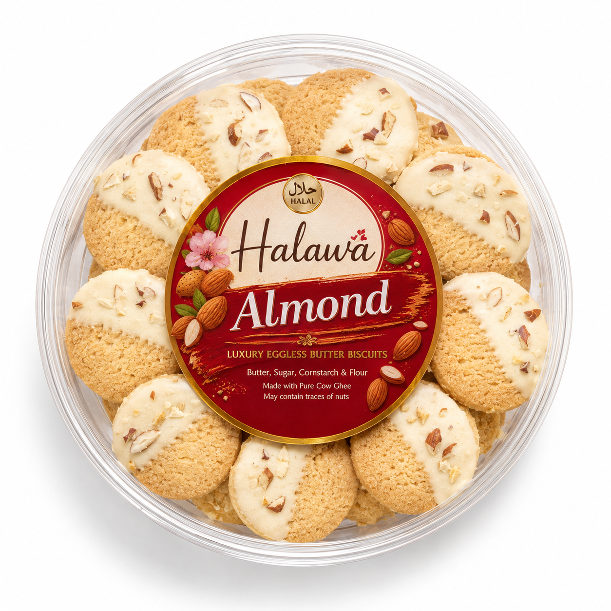 Almond Luxury Eggless Butter Biscuits (400g)
